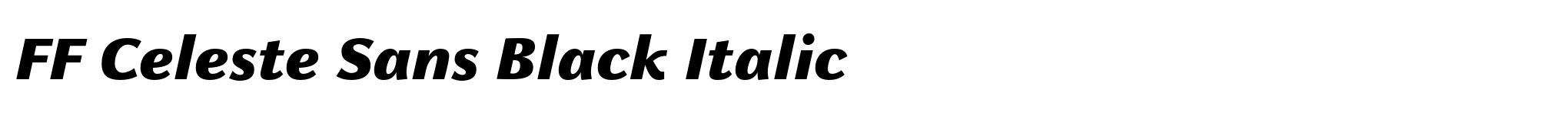 FF Celeste Sans Black Italic image